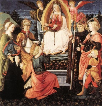 Fra Filippo Lippi Painting - Madonna Della Cintola Renaissance Filippo Lippi